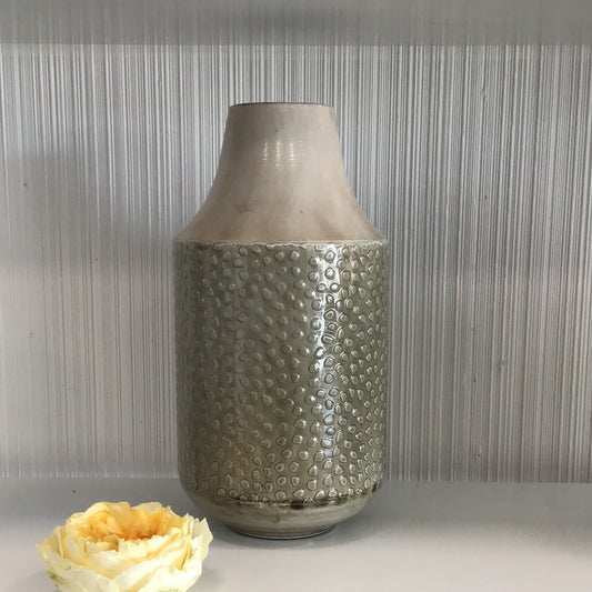 Green Textured Vase
