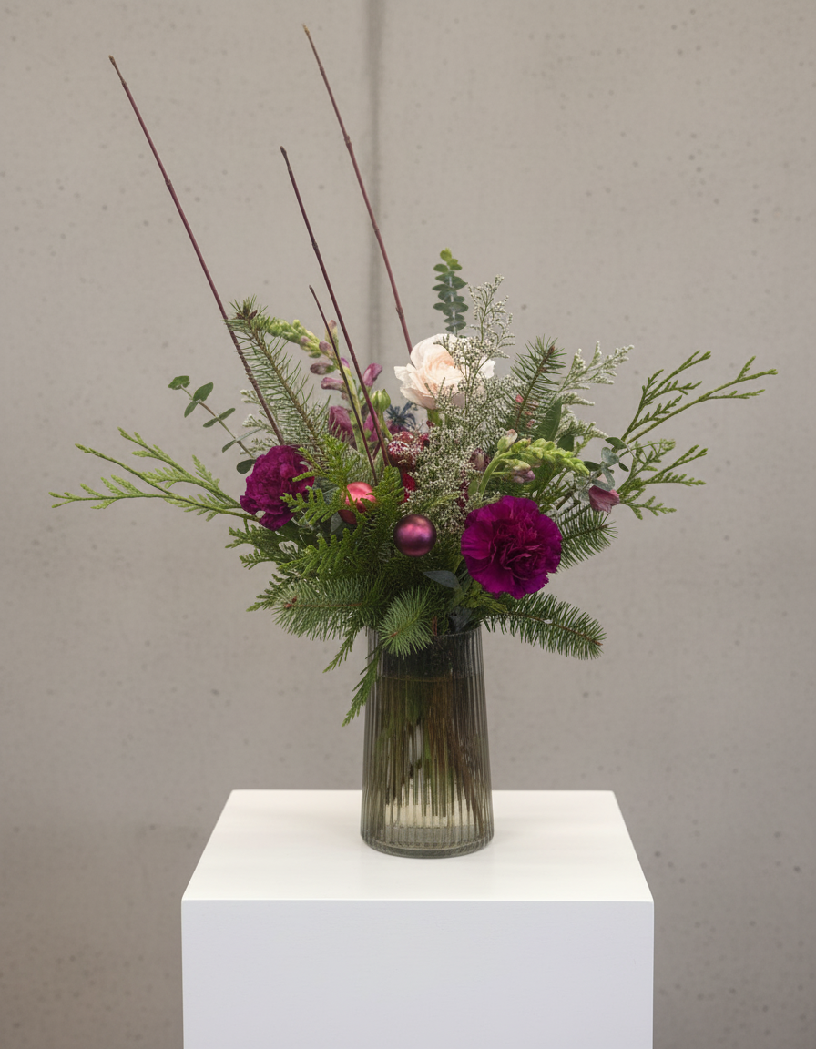 Sugar Plum Vased Arrangement