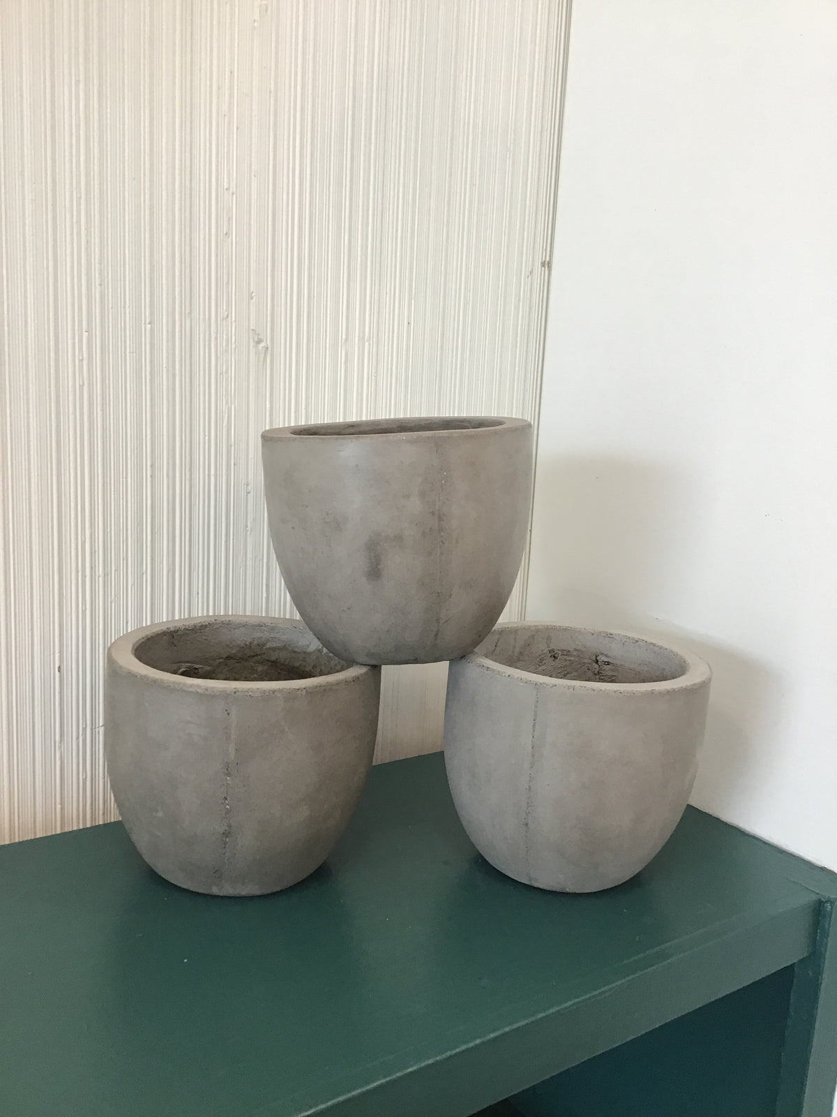 Grey Faux Ceramic Pot