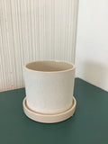 Cream Textured Pot