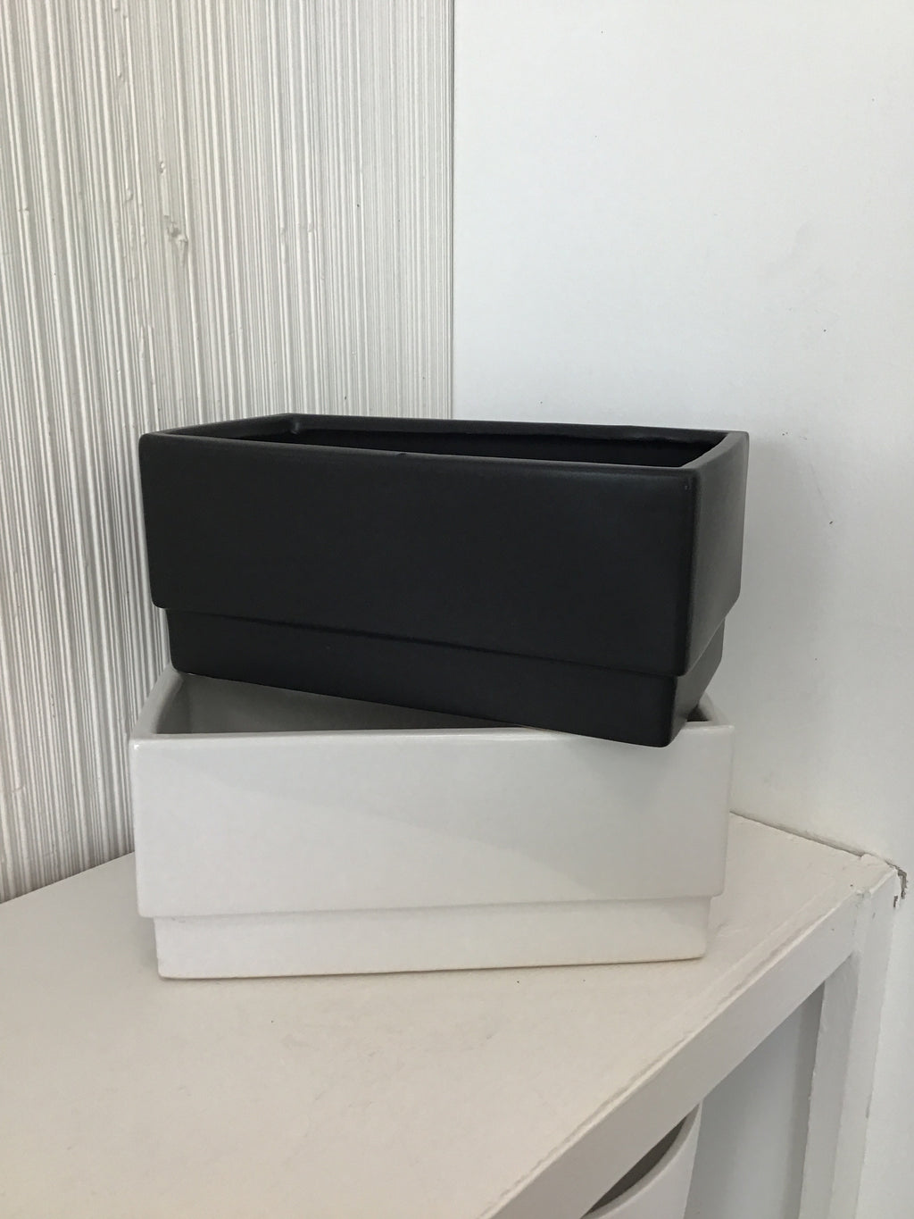 Textured Rectangle Pot