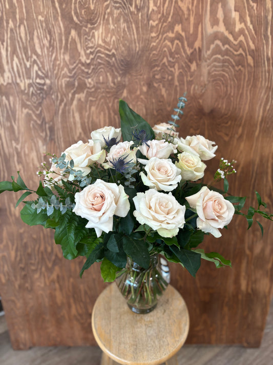 Elegance Rose Arrangement, vase