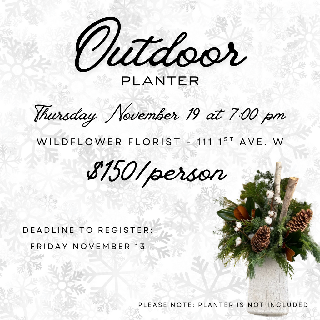 Outdoor Planter Workshop